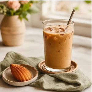 Cà phê Việt và bánh madeleine Lò Mây